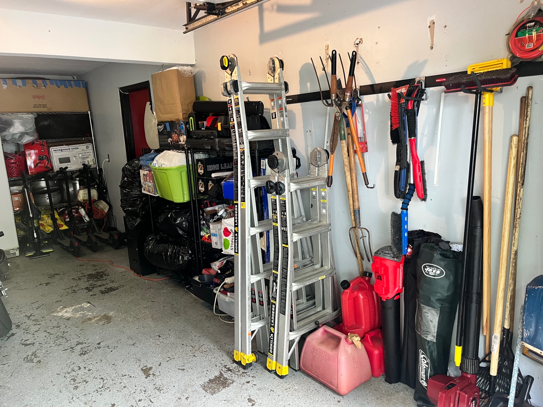 Garage & workspace cleaning — after